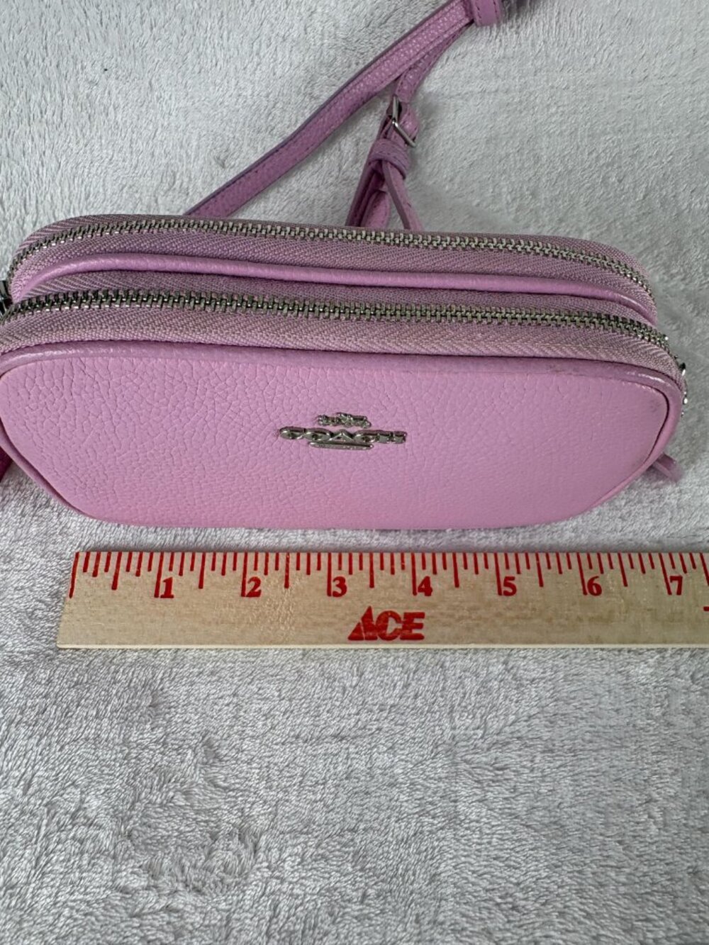 Coach Mini Jamie Camera Bag in Soft Pink Pebble Leather - Picture 7 of 14